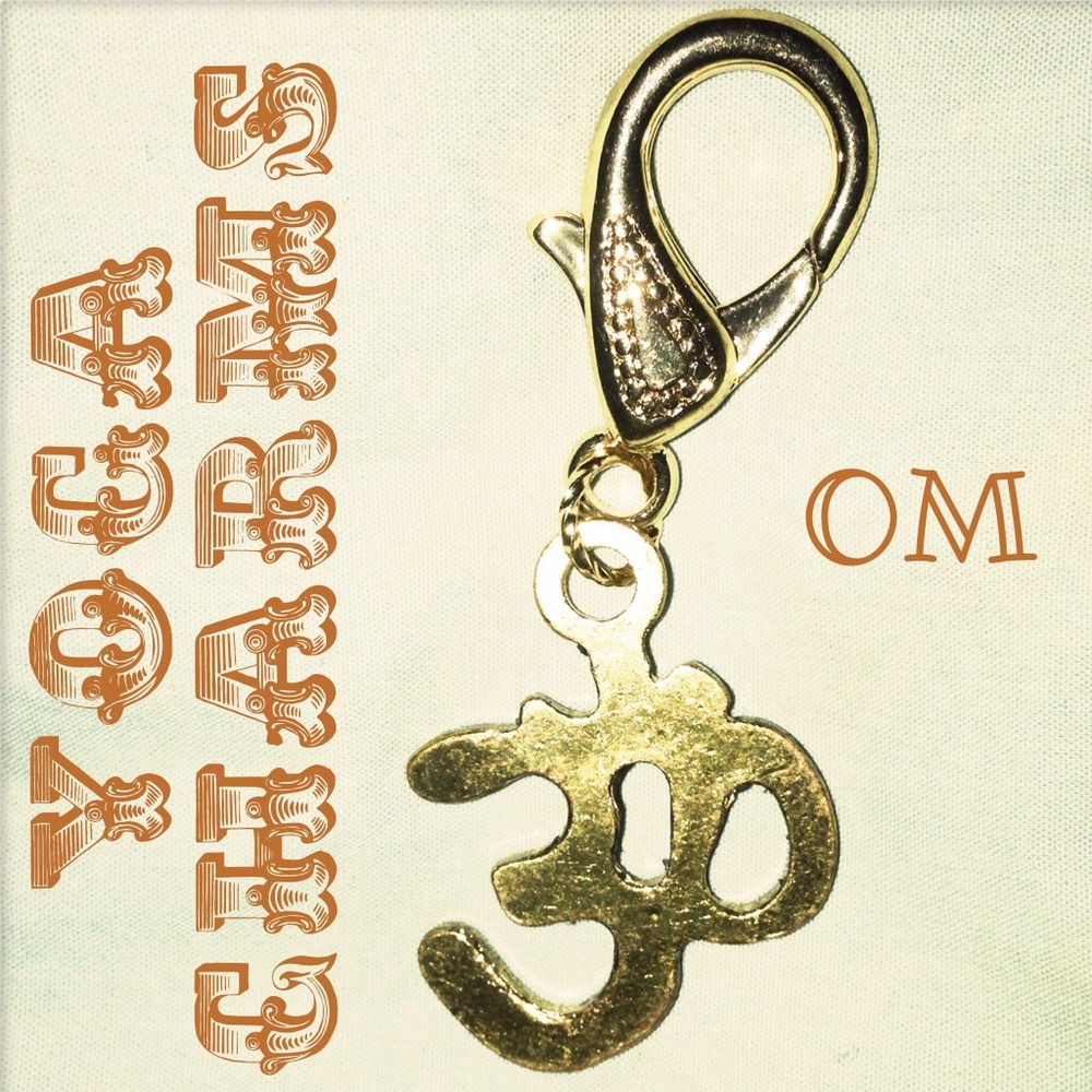 COPY - Yoga ॐ OM Charm 2 1/2" Antique Brass ✌️